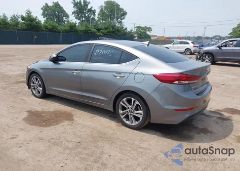 2017 Hyundai Elantra Limited from USA, damaged, VIN KMHD84LF0HU263557